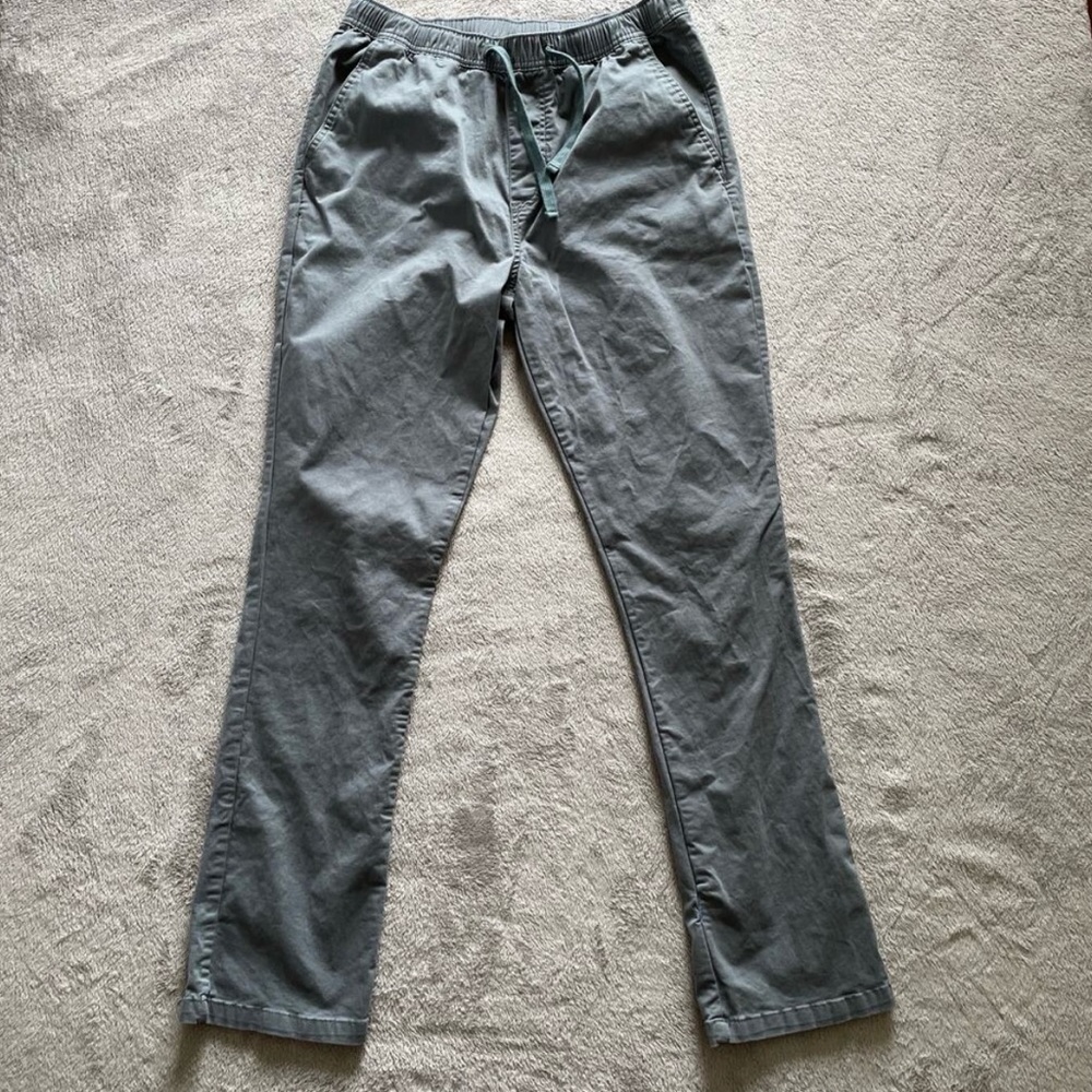 Katin Pants Mens Medium Stand Overcast Blue Elastic Waist Casual Surf Skate